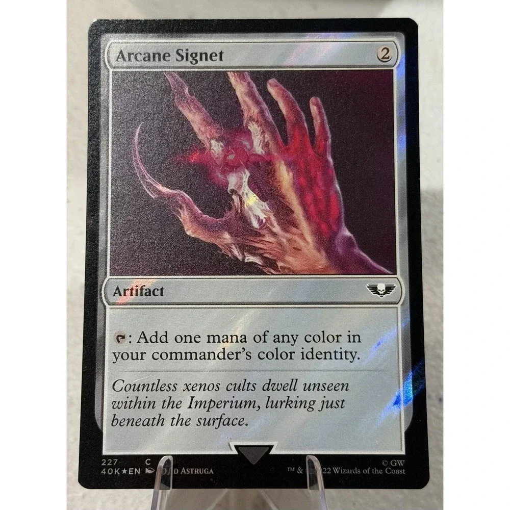 MTG Arcane Signet (227) Surge Foil Warhammer 40k Magic